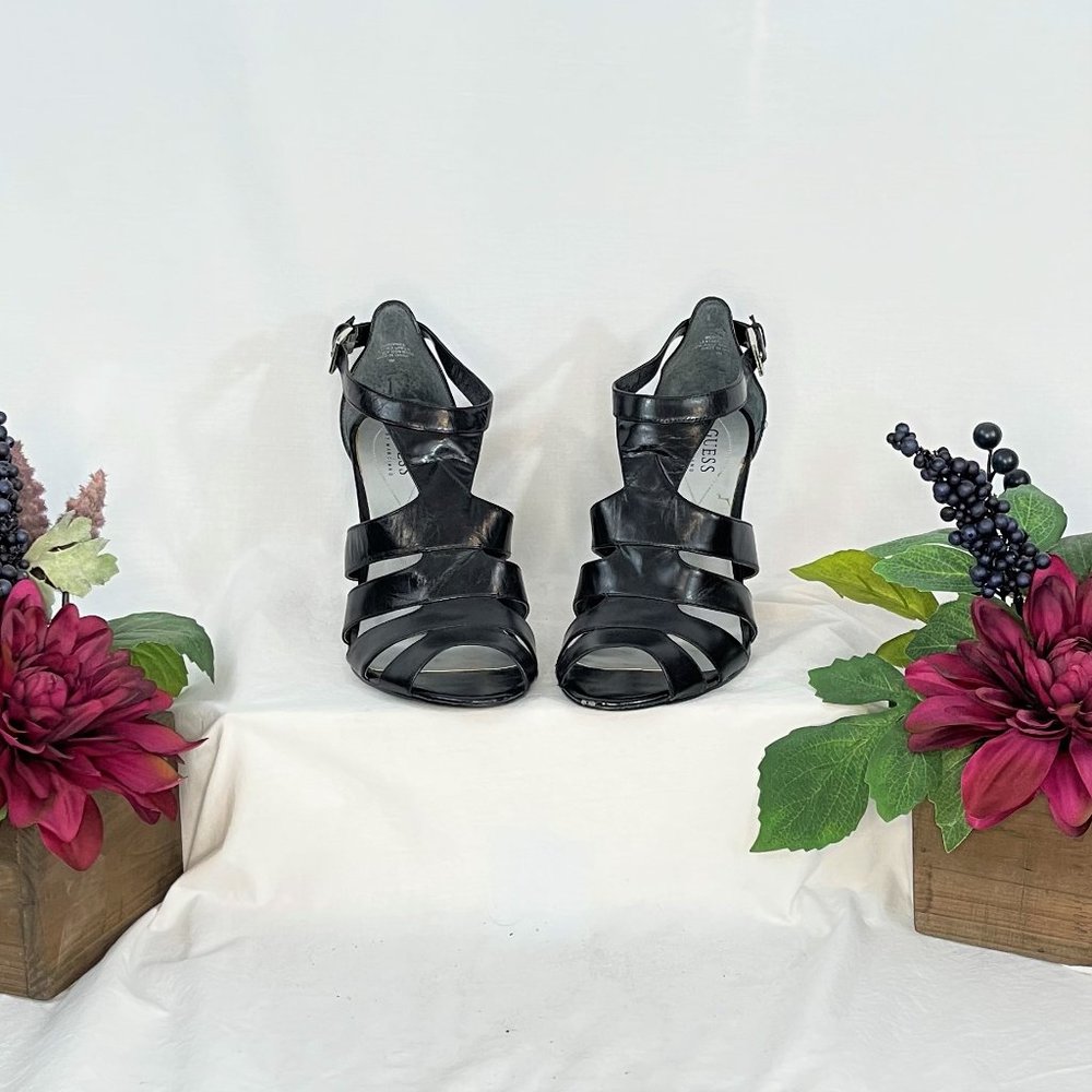 Black Leather Sandals | Guess by Marciano - Picture 6 of 6